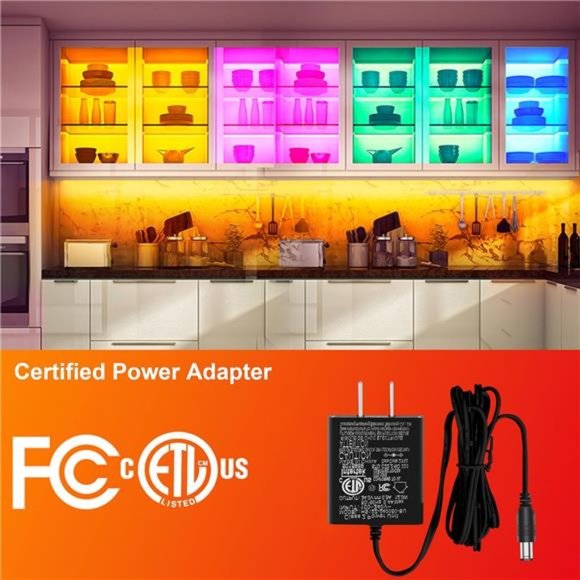 8 PCS RGB Under Cabinet Lighting Kit, App and Remote Control Strip Lights - Picture 6 of 6